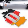 3D Aluminium Auto Car Emblem Germany German Flag Logo Grille Badge Decal Sticker