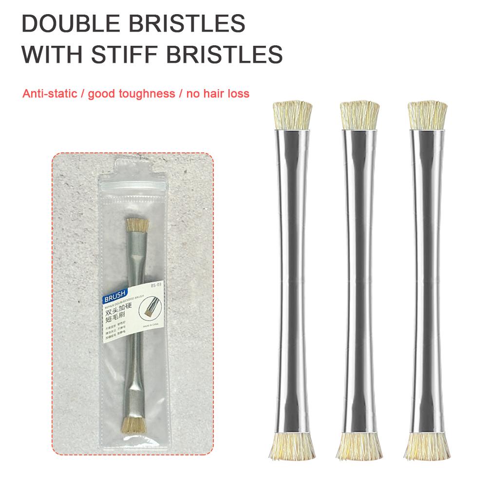 1 шт. Кисточка для пайки чипов материнской платы, очистка микросхем, очистка печатных плат от клея, очистка процессоров от пыли, ремонт BGA-компонентов, ручка из нержавеющей стали