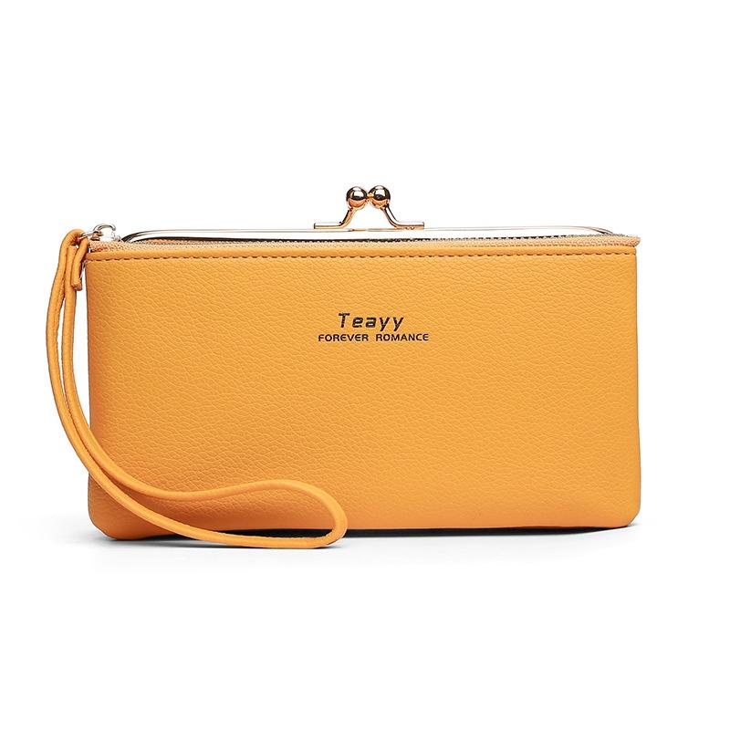 IELGY Женский кошелек для монет в стиле ретро, ​​длинный модный темперамент, мягкая кожа