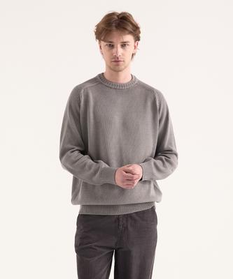 BIRBANTE Круглый трикотаж с garment-dyed стиркой - Серый