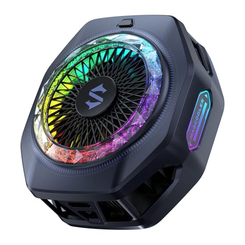 Магнитный кулер для телефона Black Shark для 5 Pro | 18 адресуемых RGB-светодиодов, съемная рукоятка и вентилятор с постоянной температурой, управляемый через приложение | Co