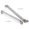 TRZX 2pcs Metal RC Drive Shafts for RC 1/14 Tamiya Trailer Tractor Truck Upgrade Parts (115-155mm + 130-170mm)