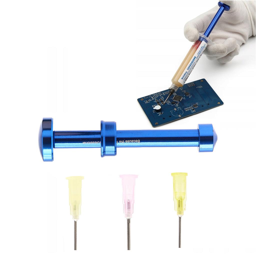 Squeezer, Flux Plunger + 3 Dispensing Needles