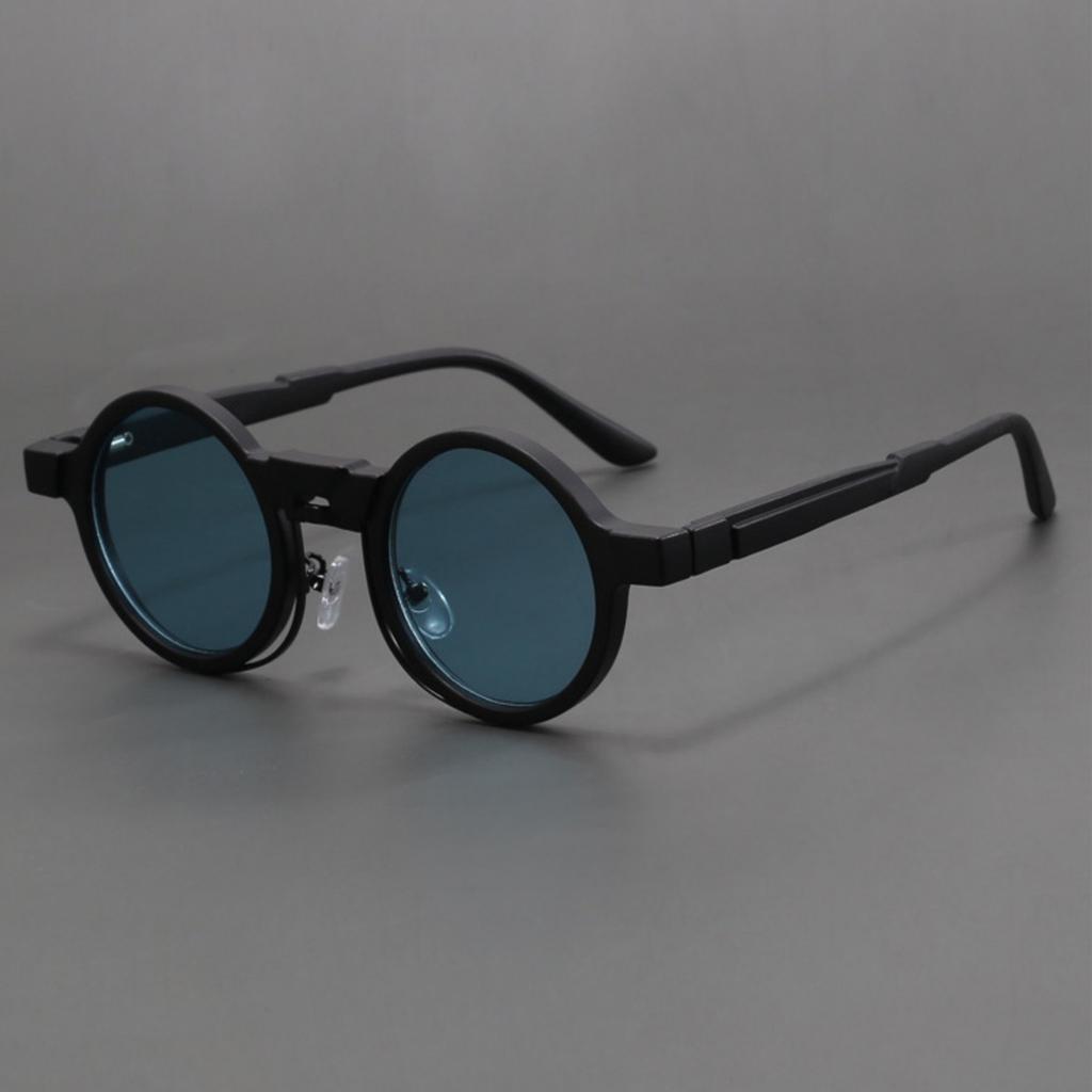 Новые круглые солнцезащитные очки в стиле стимпанк, персонализированные, хип-хоп, модные, унисекс, для мужчин и женщин