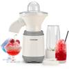 Электрическая машина для приготовления стружки изо льда Kasurawa - Совместима с колотым льдом, магазинным льдом и замороженными фруктами. Включает блендер для смузи и миску с крышкой. Мул