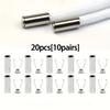 20/40pcs Metal Cord Locks, No-Install Button Style Adjustable Drawstring Stoppers for Shoelaces, Hoodies, Coats and Pants, Cables and DIY