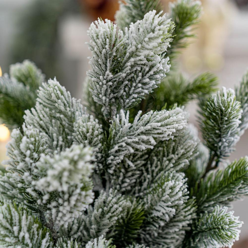 1 шт. Рождественская елка Сосновые ветки Искусственные Поддельные растения Снежные сосны Гирлянда Для Рождественского венка Украшение для вечеринки Рождественские подарки Украшение