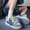 Fashion 2025 Spring New Thick-Soled All-Match Casual Sneakers Female Couple National Trend Niche Denim Blue Couple Bread Shoes Male