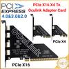 Адаптер PCIe X16 на SFF 8611&8612 Адаптер PCIe 4.0 X4 на Oculink PCle4.0 PCIe X1 SSD на U.2 OCUlink SFF-8612