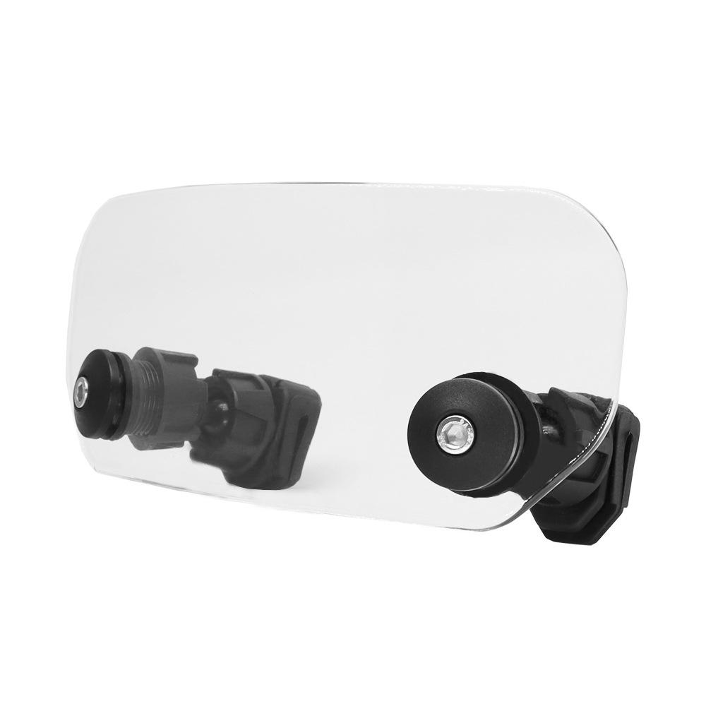Motorcycle Windshield Extension Universal Adjustable Airflow Windscreen Extender Fits All Motobikes (Transparent)