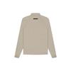 Fear of God Essentials Спортивная куртка с молнией на половину и рукавами реглан SS21, унисекс, верхняя одежда, цвет мха FOG-SS21-642