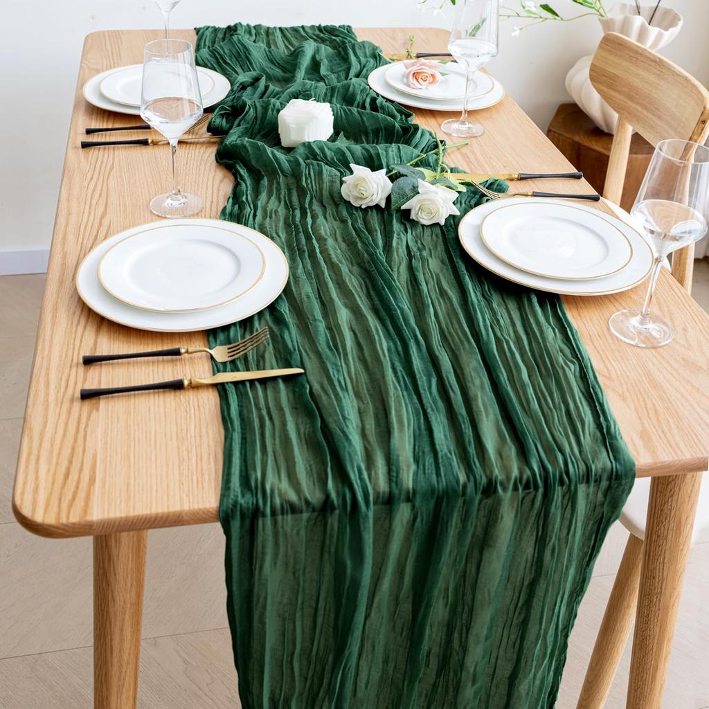 1/2/4/6 шт. марлевая дорожка для стола в стиле бохо 40x270 см для свадьбы, девичника, дня рождения