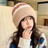 Hat Women's Fashion Versatile Knitted Wool Hat Winter Warm Thickened Cold Ear Protector Hat Tide