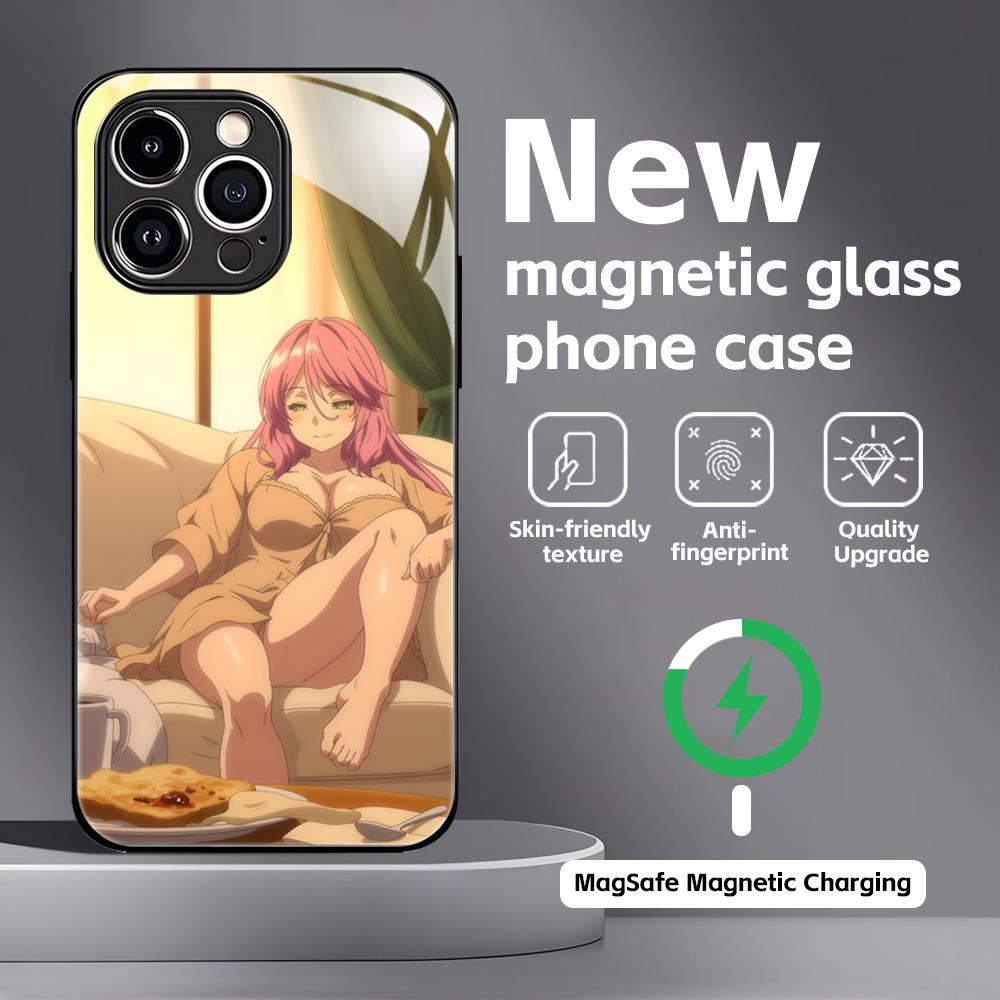 Классический аниме R-Redo of H-Healer Чехол для телефона для iPhone17 16 15 14 13 12 11 X XR XS 8 Plus Mini Pro Max Стеклянный Магнитный Чехол