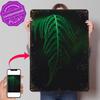 Solitary Fern Personalized D Textured Metal Poster Wall Art Vintage Tin Signs for Luxury Decoration Home Decor Ornaments House