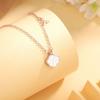 S925 Sterling Silver Diamond Shell Necklace Light Luxury Niche Fashion Gift for Women Valentine Day Sweater Chain Jewelry