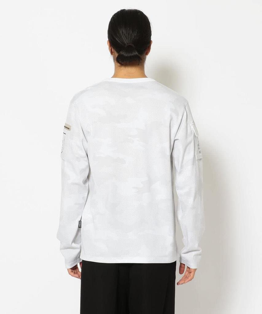 AVIREX XL Лонгслив цвета хаки с круглым вырезом Мужская футболка (6113448) (087)