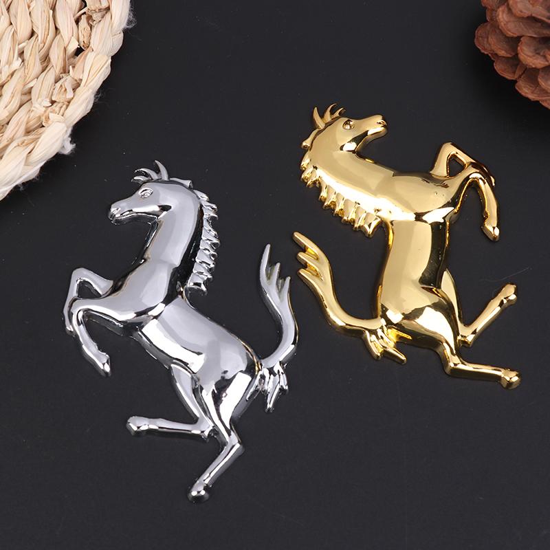 3D Metal Running Horse Emblem Stickers Car Personalized Sticker Decal Auto Window Body Side Tail Bumper Badge Sticker Decoration