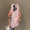 Роскошный чехол Magsafe 2 в 1 конфетного цвета для iPhone 16 15 14 Plus 13 11 12 Pro Max Магнитная беспроводная зарядка Бампер Матовая крышка
