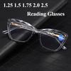 1.25 1.5 1.75 2.0 Cat Eye Presbyopia Glasses HD Anti Radiation Presbyopia Glasses Eye Protection and Farsightedness Glasses