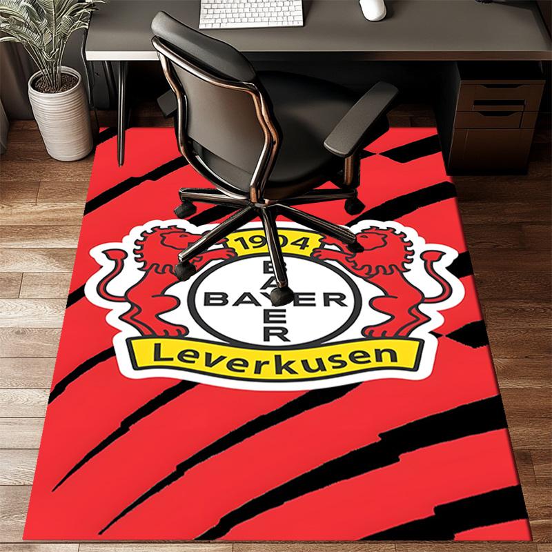 Bayer Football Club Printed Office Carpet Chair Cushion  Entryway Rug, Rugs for Living Room, Bedroom Christmas gifts
