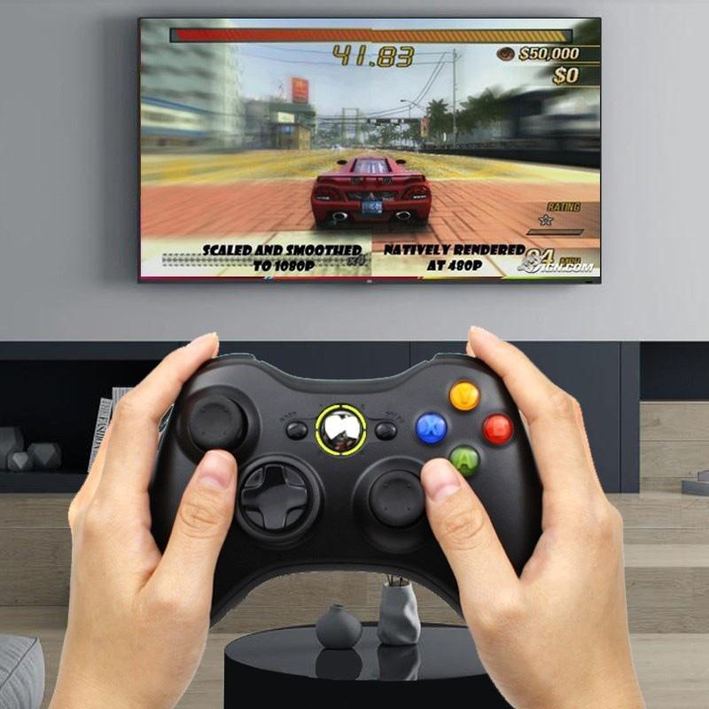 Беспроводной игровой контроллер 2,4G для Xbox 360 с двойной вибрацией, Turbo, совместимый с Xbox 360/360 Slim и ПК Windows