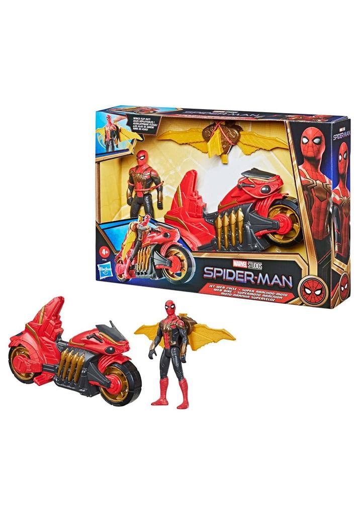 Hasbro Marvel No Way Jet Web Cycle F1110 Оригинальный набор фигурок для автомобиля Spider-Man Home/Spider-Man +