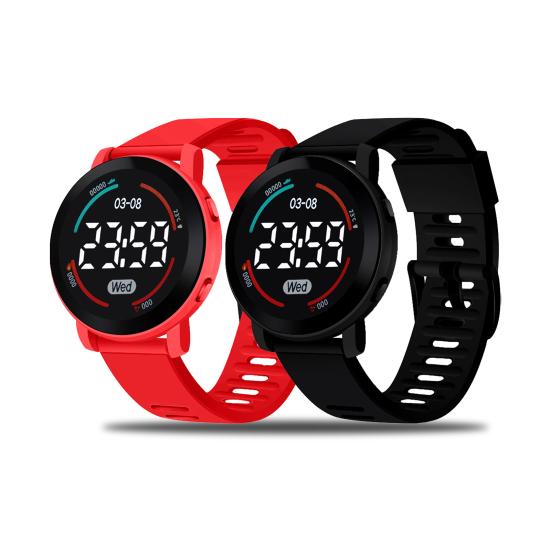 Электронные часы Life Водонепроницаемые кнопки управления Светодиодные спортивные цифровые наручные часы Подарок на день рождения для студентов