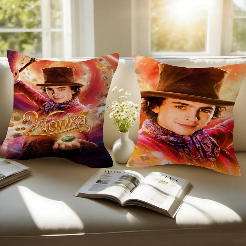 WWonkas New Moive Pillow Cushion Cover Pillowcase Living Room Sofa Home Decor Customized