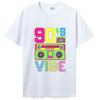 90s Vibe 1990 Style Fashion 90 Theme Outfit Nineties Costume T-Shirt Funny Graphic Tee Tops Women Fashion  Clothing Oversized