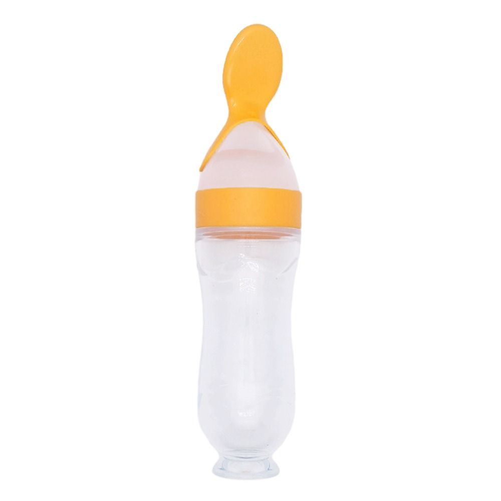 Squeezing Supplement Feeder With Spoon Baby Tableware Useful Milk Bottle Kids