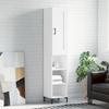 Vidaxl Высокий шкаф, Белый, 34,5X34X180 см, Материал на основе древесины
