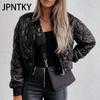 JPNTKY Women's Vintage Casual Solid Color Print Autumn Winter Long Sleeve Zip Collar Jackets & Coats