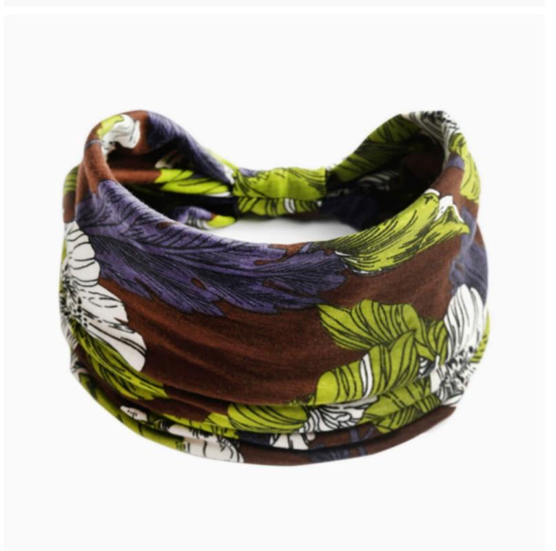 Женская повязка на голову из хлопка с принтом в стиле бохо, спортивная повязка на голову, полосатая повязка на голову, повязка на голову с широкими краями, повязка на голову для йоги, мягкая повязка для волос, комплект головного убора, повязка для волос для женщин и девочек