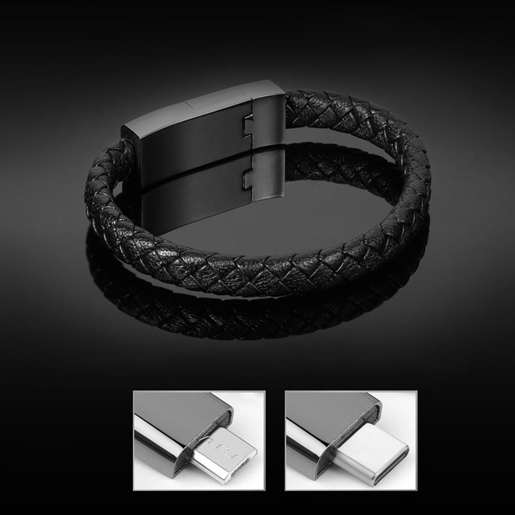 USB C - USB C Браслет Кабель Тип C Кабель для зарядки и передачи данных для Samsung Huawei Xiaomi Короткие кабели для быстрой зарядки