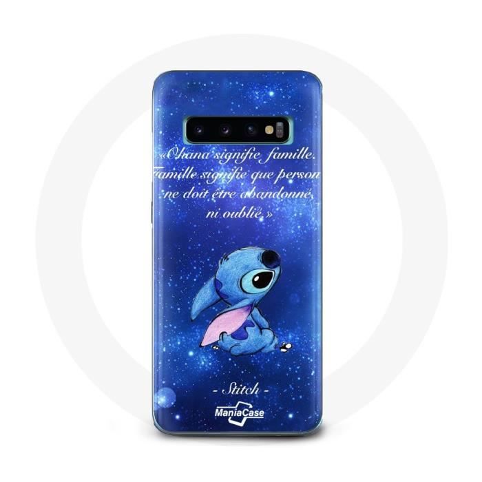 Чехол для Samsung Galaxy s10 edge Стич Охана Цитата
