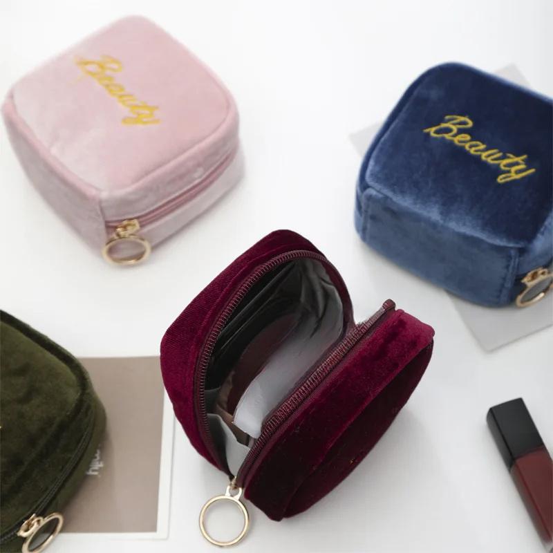 Сумка для хранения помады мини портативная водонепроницаемая сумка для хранения косметики с ручкой косметичка