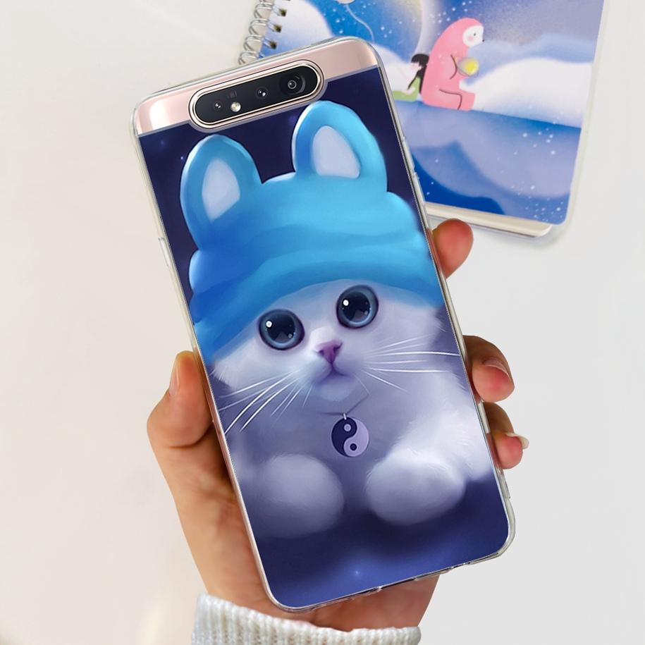 Чехол для Samsung Galaxy A80 Чехол GalaxyA80 A 80 SM-A805F A805 A805F A90 4G Прозрачные Чехлы Модный Мраморный Мягкий ТПУ Задняя Крышка