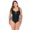 Sexy Leopard Large Plus Size 5XL Swimwear Women One Piece Swimsuit for Fat Lady Beach Bathing Swiming Suits Biquini Female