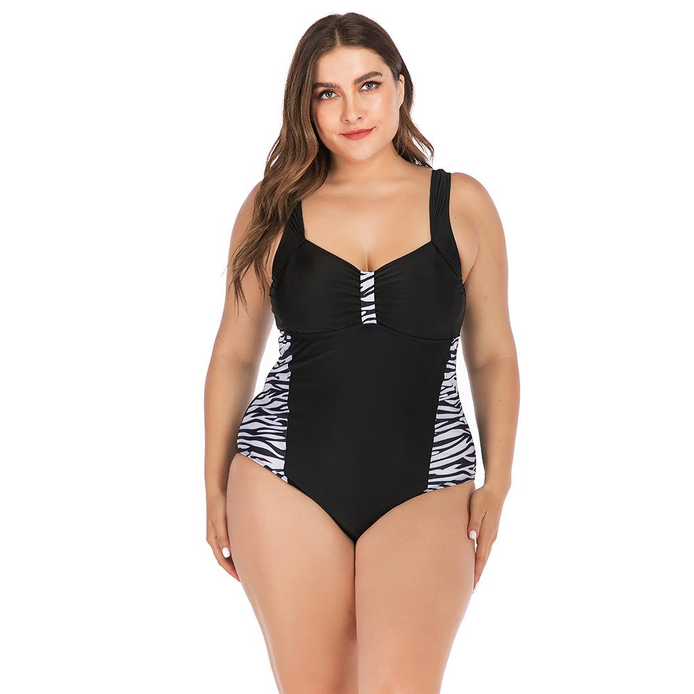 Sexy Leopard Large Plus Size 5XL Swimwear Women One Piece Swimsuit for Fat Lady Beach Bathing Swiming Suits Biquini Female