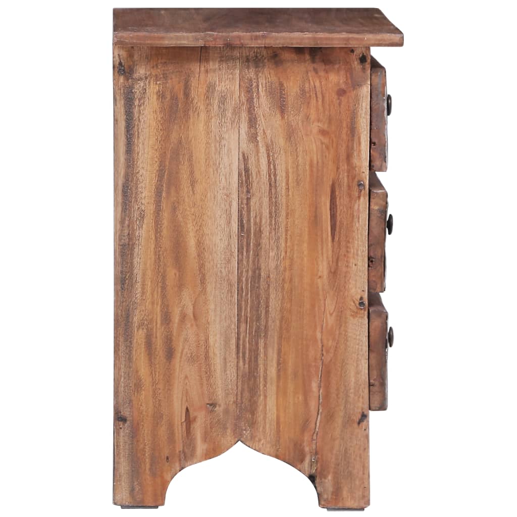 Nightstand 30 x 30 x 51 cm Solid Reclaimed Wood