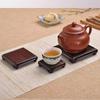 Red Wood Carving Handicraft Seal Decoration Base, Solid Wood Square Stone, Flower Pot, Tea Pot Base