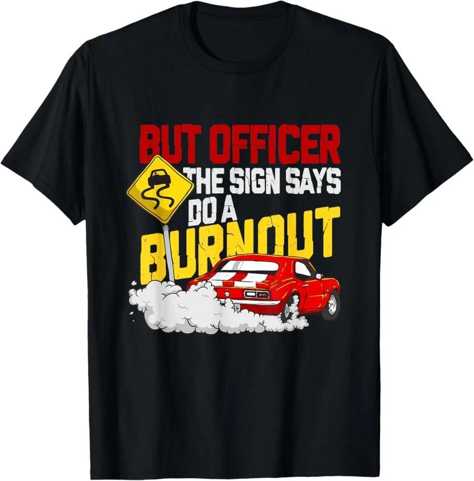 Funny Car Racing Shirt Burnout Drag Racing Muscle Car Lover T-Shirt
