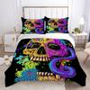 3D Skull Printing Duvet Cover Set Twin Size Microfiber Bedding Set Fashion High Ranking Cool Bedroom Decor