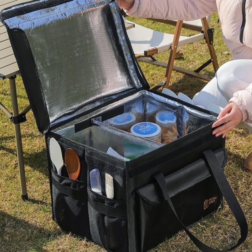 Large Capacity Food Delivery Bag Fruit Container Cooler Storage Bag Lunch Bag Food Delivery
