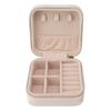 Velvet Travel Jewelry Box Organizer 2 Layer Small Portable Storage Case 2 Layer for Necklaces Rings