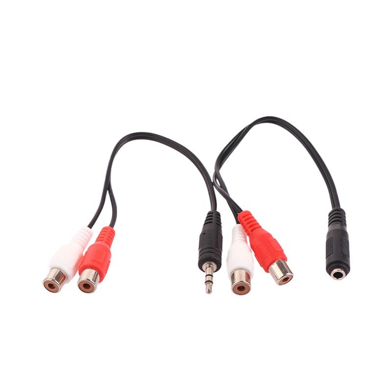 Универсальный кабель RCA 3,5 мм стерео аудиокабель с разъемом 2RCA гнездо «мама-папа» для наушников 3,5 мм адаптер для усилителя DVD