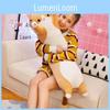 Long Cat Cartoon Pillow Animal Down Cotton Plush Stuffed Toy Decoration Holiday