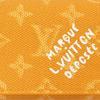 Louis Vuitton Конверт Отпечаток Лапы Собаки Логотип Письма Застежка-Кнопка Монограмма Heritage Покрытый Холст Держатель для Карт Мужской Держатель для Карт Желтый M12664