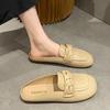Baotou Half Slippers Women's Outer Wear Year 2025 Spring and Summer New Versatile Lazy Shoes Soft Sole Half Drag Single Shoes